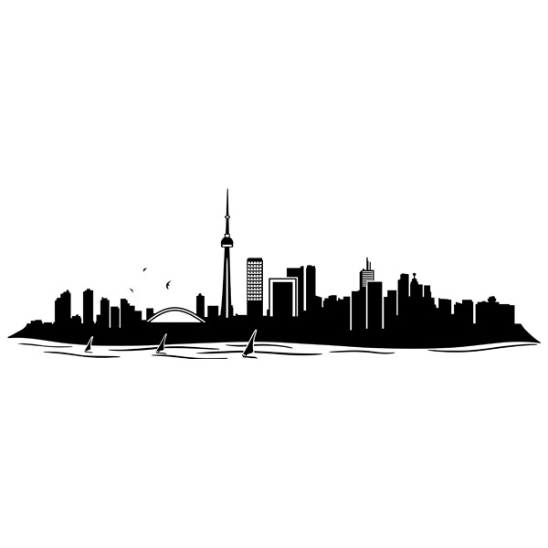 Adesivi Murali: Skyline Toronto