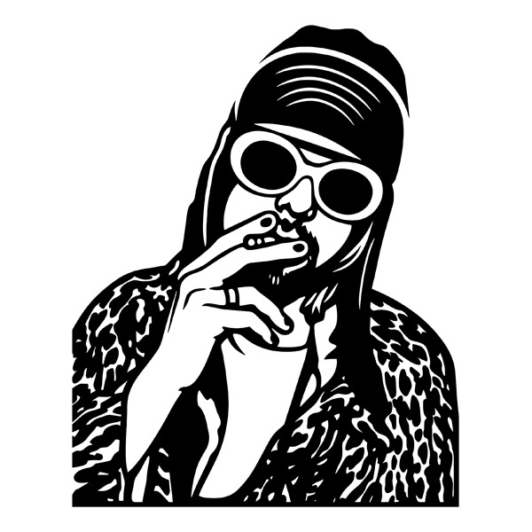 Adesivi Murali: Kurt Cobain
