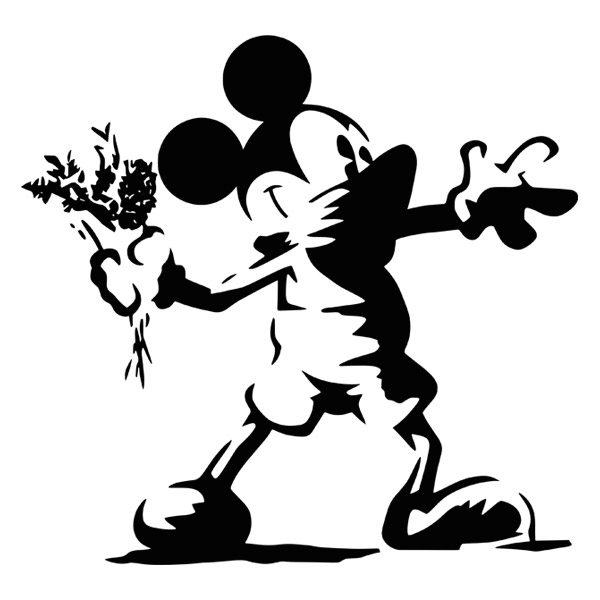 Adesivi Murali: Mickey Mouse Banksy