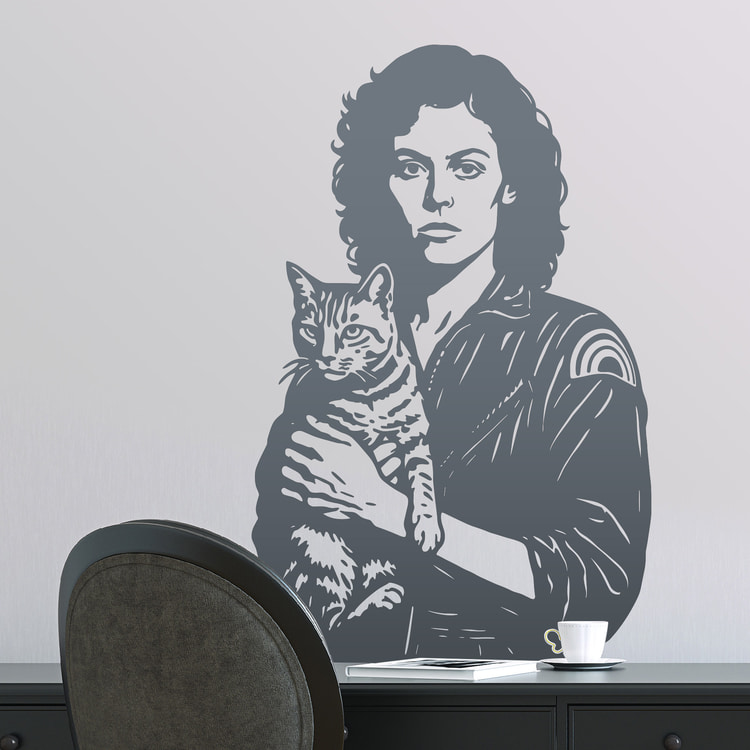 Adesivi Murali: Ripley e Jonesy