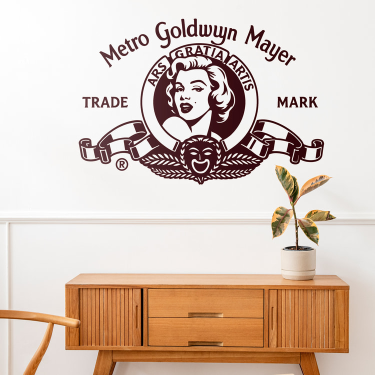 Adesivi Murali: Adesivo murale logo MGM Marilyn Monroe