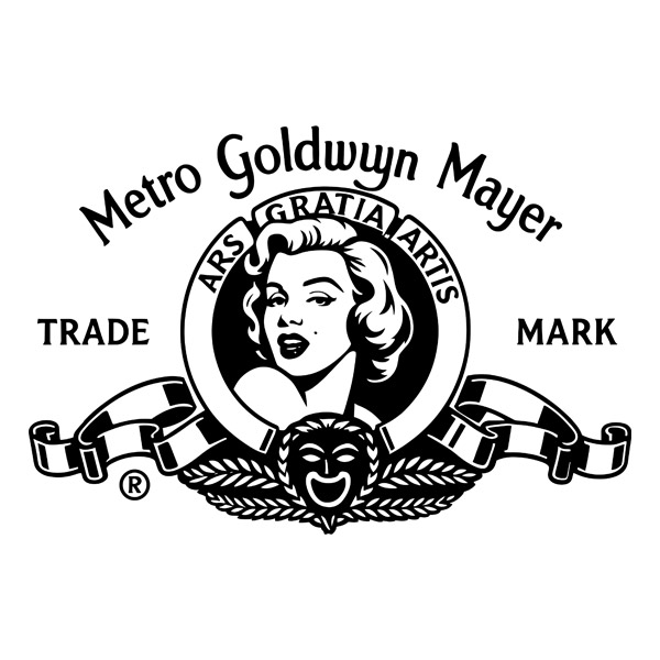 Adesivi Murali: Adesivo murale logo MGM Marilyn Monroe