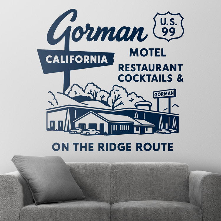 Adesivi Murali: Motel Gorman California