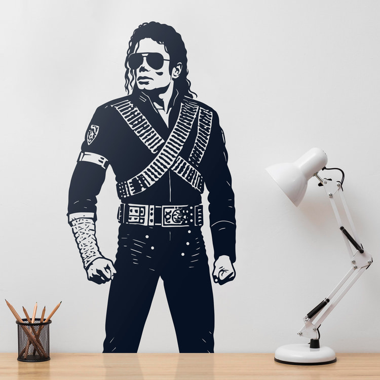 Adesivi Murali: Michael Jackson Super Bowl 1993