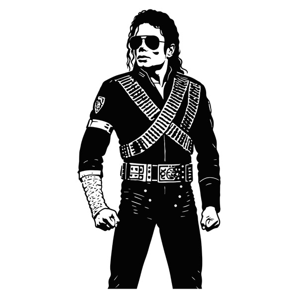 Adesivi Murali: Michael Jackson Super Bowl 1993