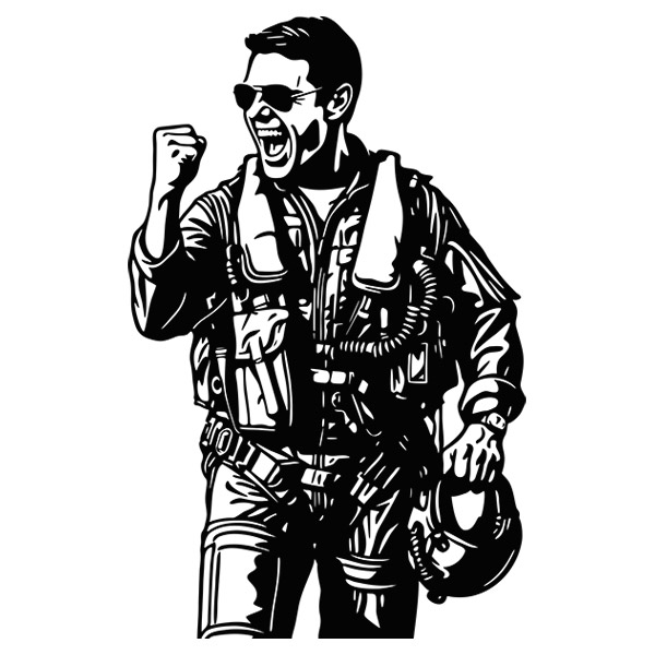 Adesivi Murali: Top Gun Maverick - Tom Cruise