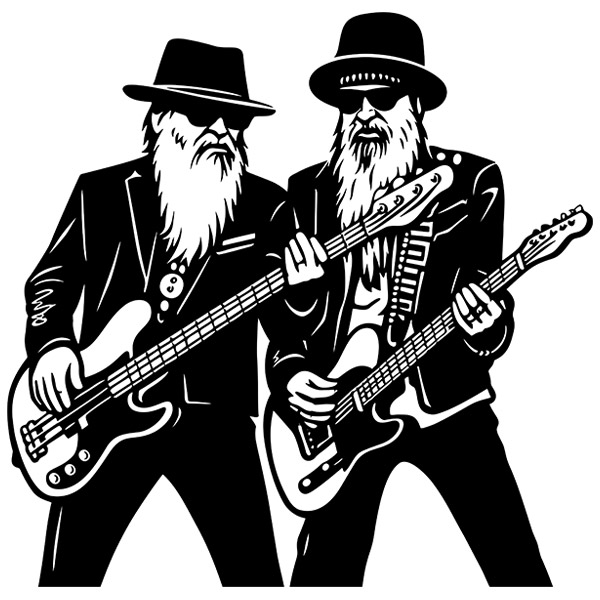 Adesivi Murali: ZZ Top