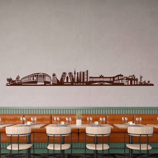 Adesivi Murali: Skyline di Madrid