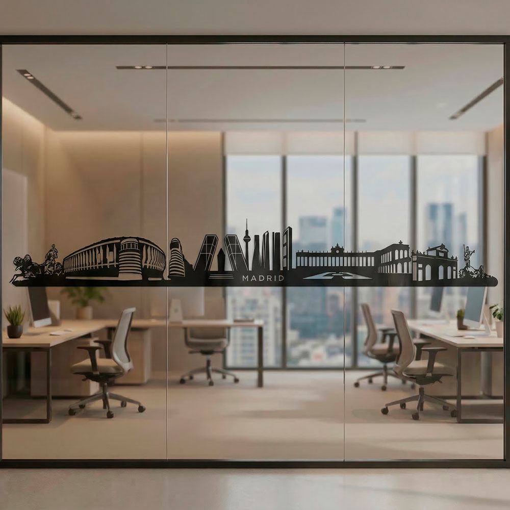 Adesivi Murali: Skyline di Madrid