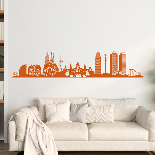 Adesivi Murali: Barcelona skyline