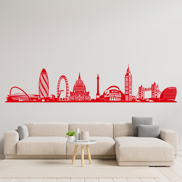 Adesivi Murali: Skyline architettonico di Londra