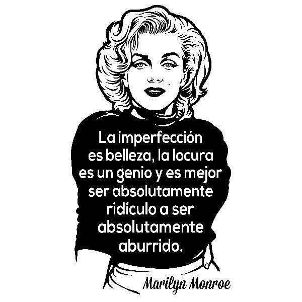 Adesivi Murali: La imperfección es belleza... Marilyn Monroe