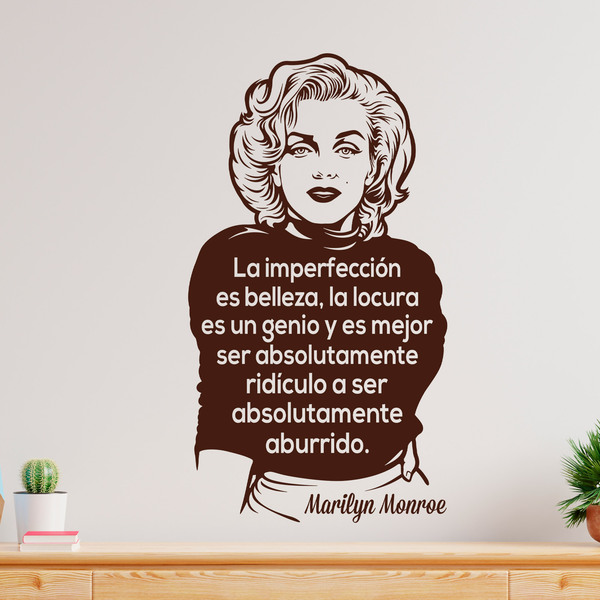 Adesivi Murali: La imperfección es belleza... Marilyn Monroe