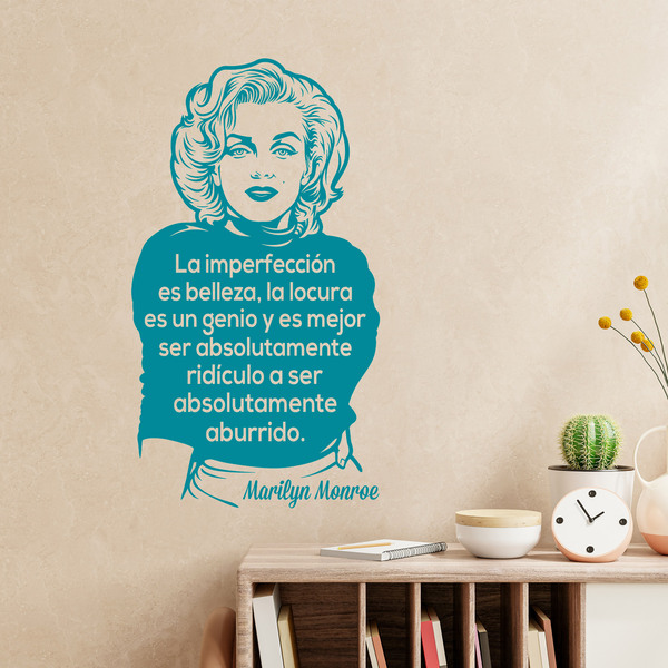 Adesivi Murali: La imperfección es belleza... Marilyn Monroe