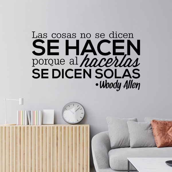 Adesivi Murali: Las cosas no se dicen... Woody Allen