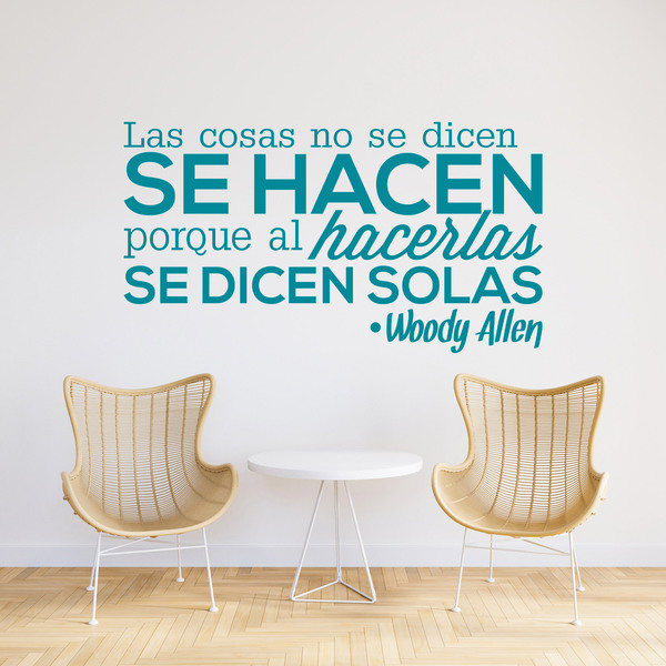 Adesivi Murali: Las cosas no se dicen... Woody Allen