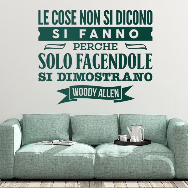 Adesivi Murali: Le cose non si dicono... Woody Allen