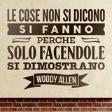 Adesivi Murali: Le cose non si dicono... Woody Allen 2
