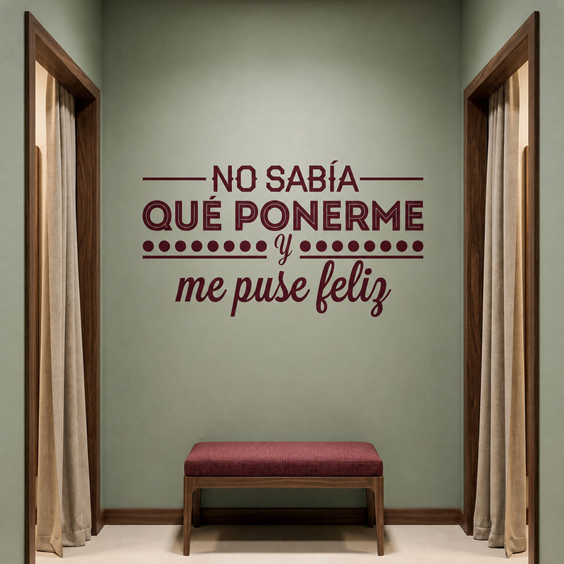 Adesivi Murali: No sab&iacute;a que ponerme...