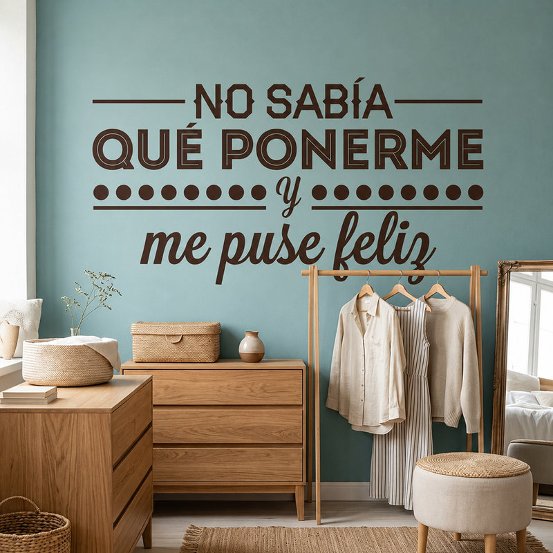 Adesivi Murali: No sab&iacute;a que ponerme...