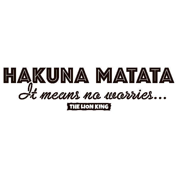 Adesivi Murali: Inglese Hakuna Matata