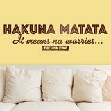 Adesivi Murali: Inglese Hakuna Matata 2