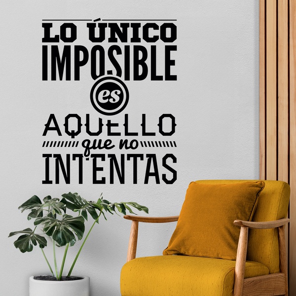 Adesivi Murali: Lo único imposible es...