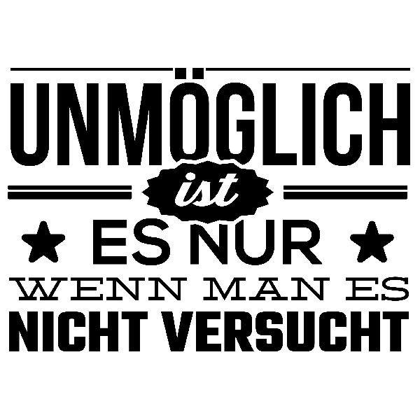 Adesivi Murali: Unmöglich ist es nur wenn man es nicht versucht