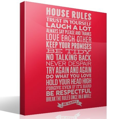 Adesivi Murali: Regole della casa