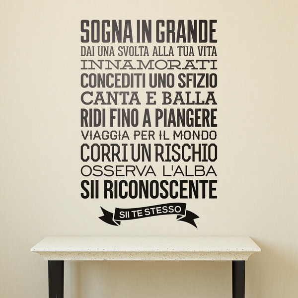 Adesivi Murali: Sogna in grande