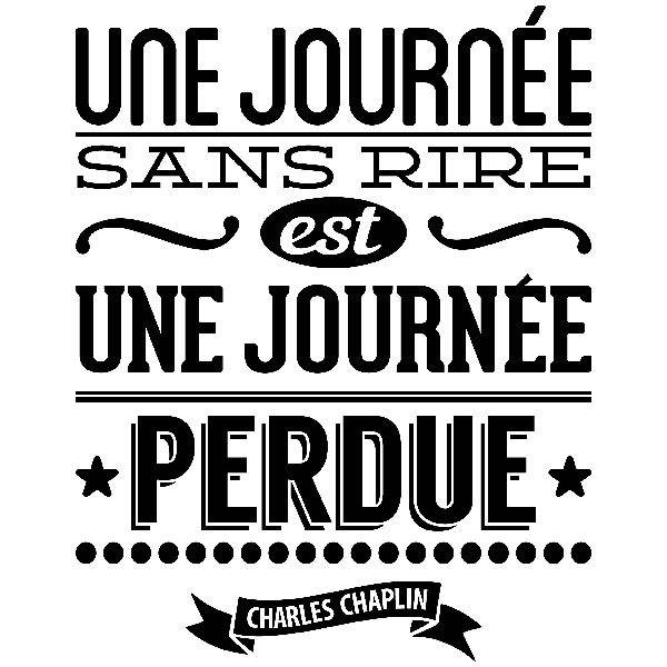 Adesivi Murali: Une journée sans rire est une journée perdue