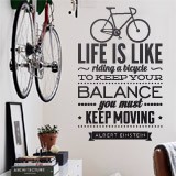 Adesivi Murali: Life is like riding a bicycle 2