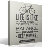Adesivi Murali: Life is like riding a bicycle 3