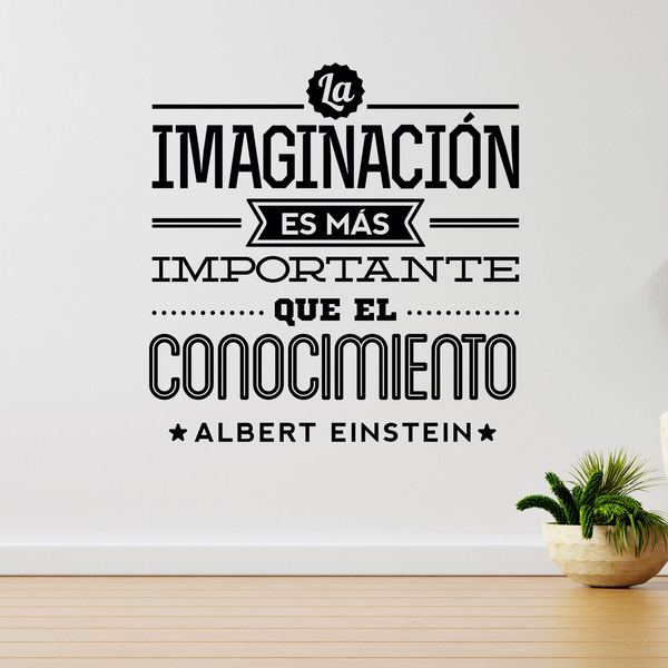 Adesivi Murali: La imaginación - Albert Einstein