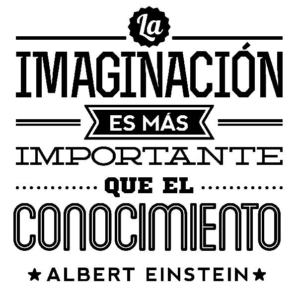 Adesivi Murali: La imaginación - Albert Einstein