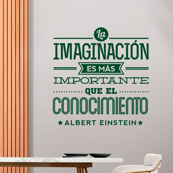 Adesivi Murali: La imaginación - Albert Einstein