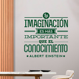 Adesivi Murali: La imaginación - Albert Einstein 3