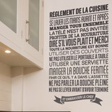 Adesivi Murali: Règles de la cuisine 2