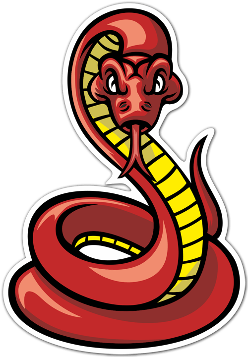 Adesivi per Auto e Moto: Serpente velenoso