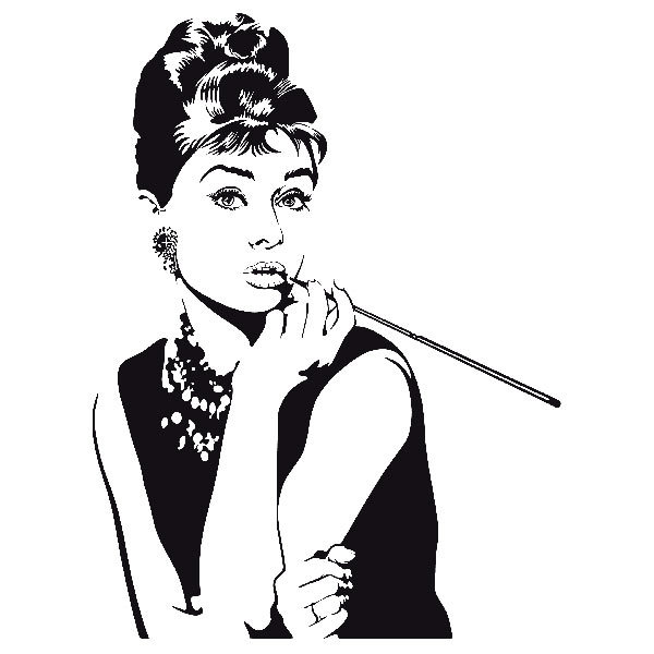 Adesivi Murali: Audrey Hepburn posa