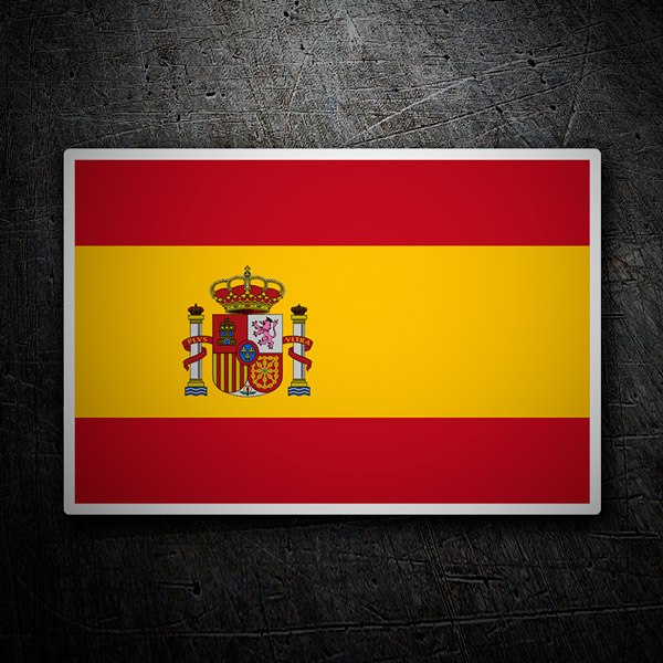 Adesivi per Auto e Moto: Spagna Bandiera