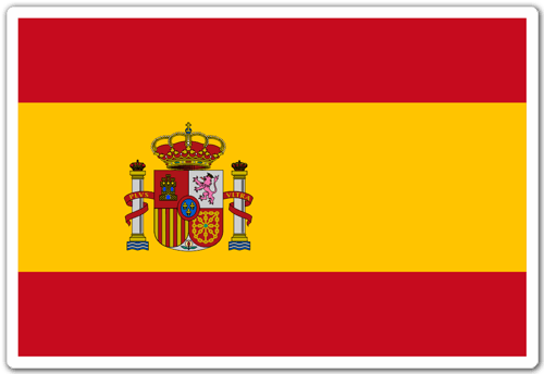 Adesivi per Auto e Moto: Spagna Bandiera