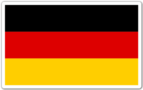Adesivi per Auto e Moto: Bandiera Germania 0