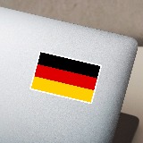 Adesivi per Auto e Moto: Bandiera Germania 4