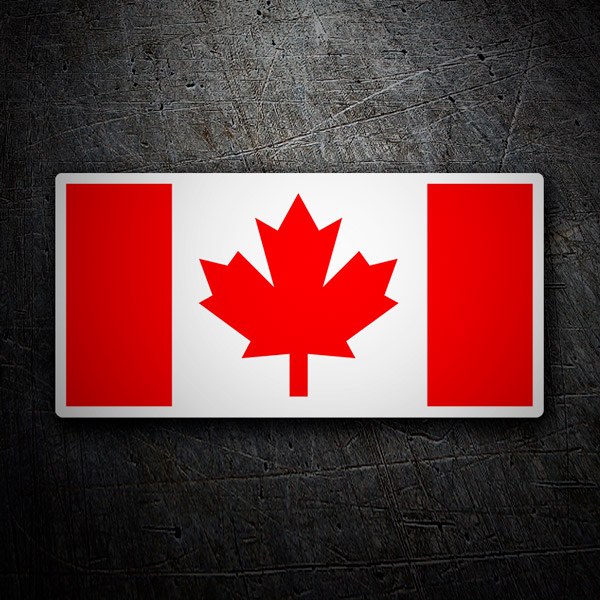 Bandiera Canada 90x150 Cm In Poliestere Con Doppia Cucitura E 2 Occhielli