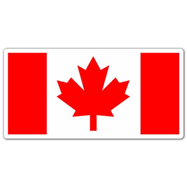 Adesivi per Auto e Moto: Bandiera Canada