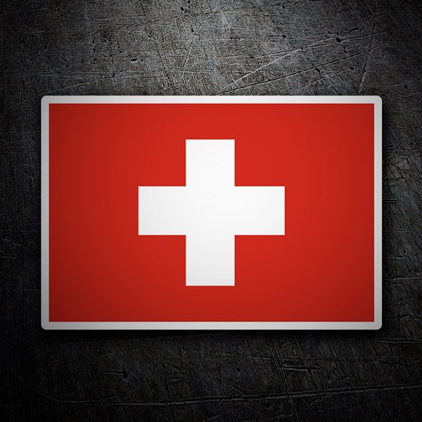Adesivi per Auto e Moto: Bandiera della Svizzera
