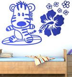 Adesivi per Bambini: Surf zebra 4