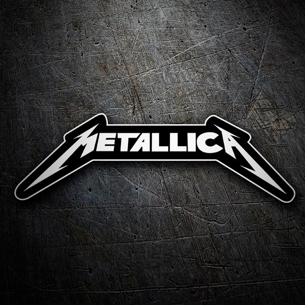 Adesivi per Auto e Moto: Metallica con Lettere Stilizzate Angulari