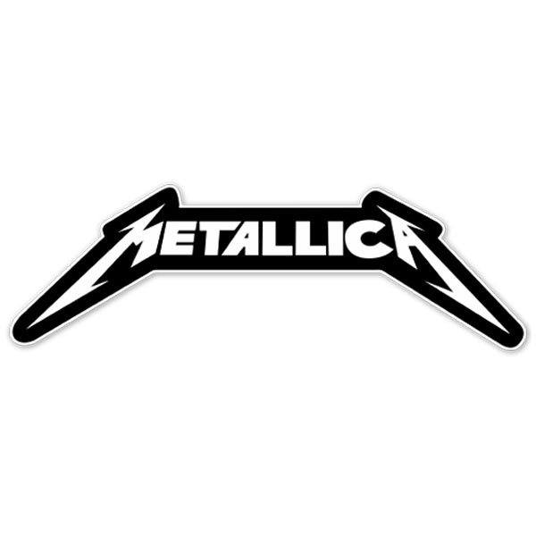 Adesivi per Auto e Moto: Metallica con Lettere Stilizzate Angulari
